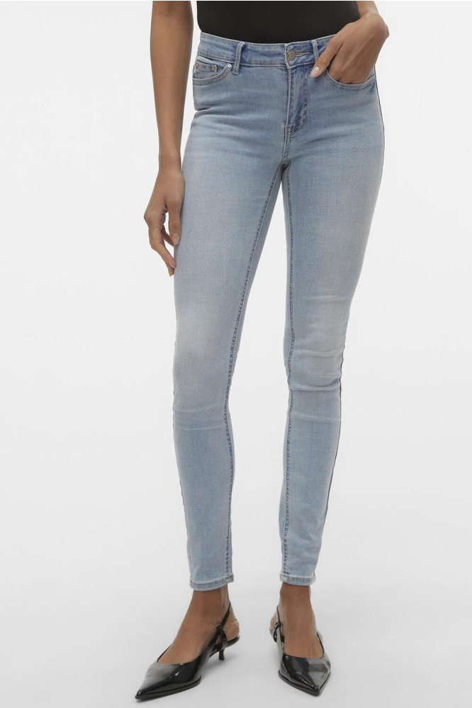 VMFLASH MR SKINNY JEANS LI3102 GA N 10300174 Light Blue Denim